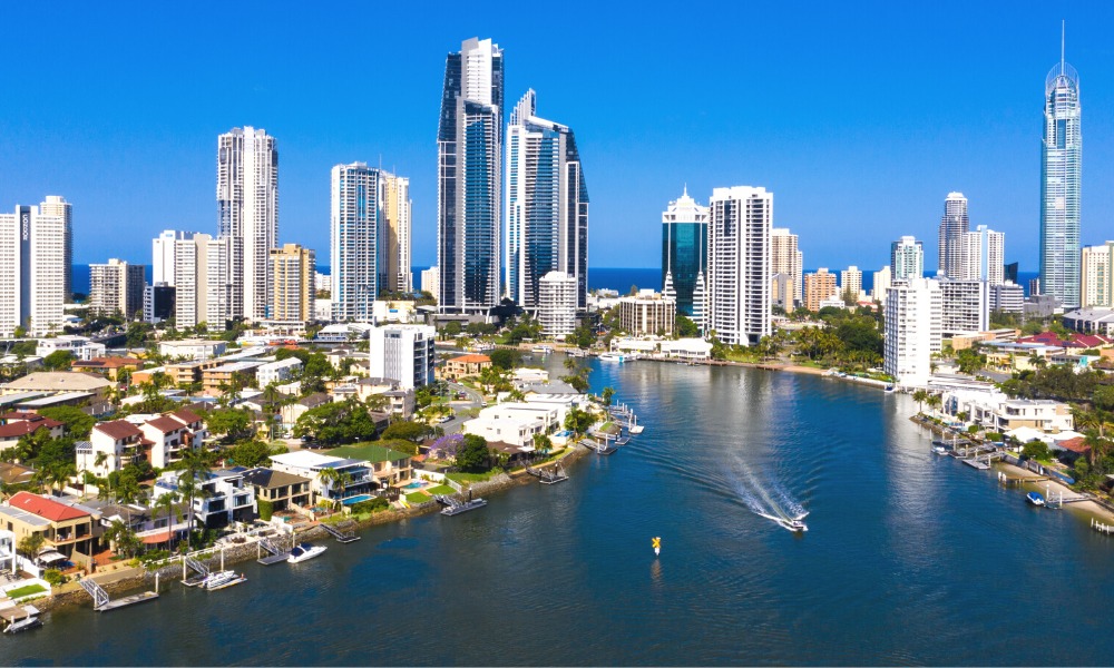 Aerial view of Gold Coast