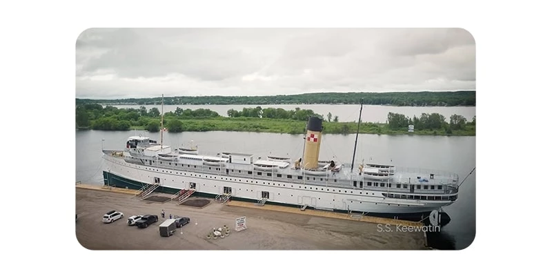 SS Keewatin ship heading to it's new home in Kingston, Ontario